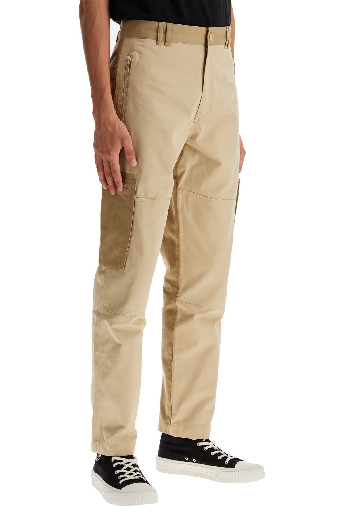 Cotton Cargo Pants For Men  - Beige