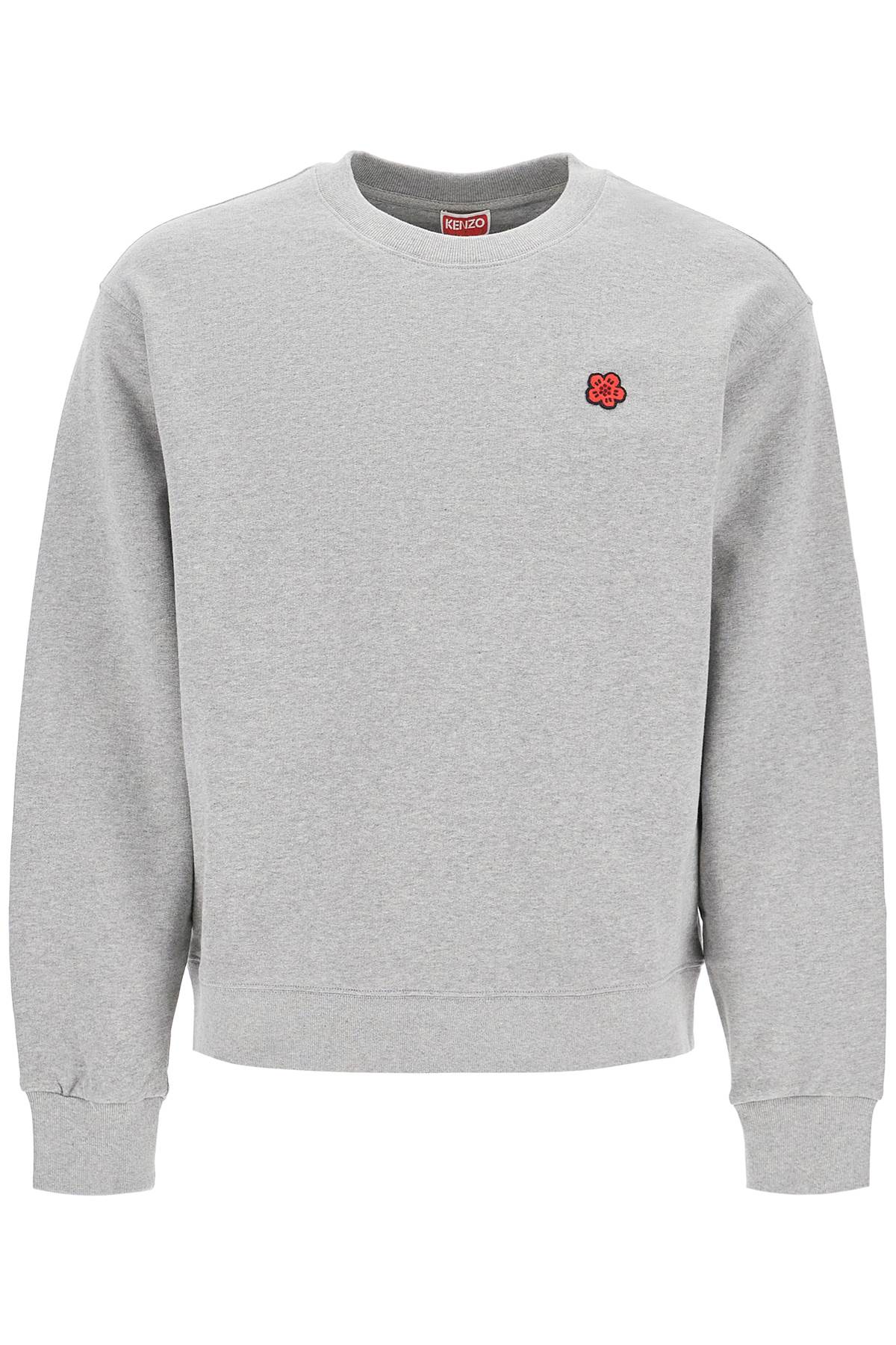 "boke Flower Detail Sweatshirt  - Grey