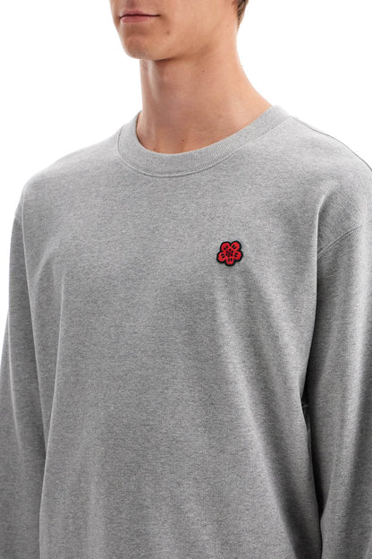 "boke Flower Detail Sweatshirt  - Grey