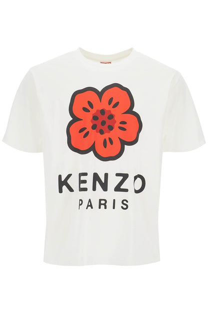 "boke Flower Printed T-shirt  - White