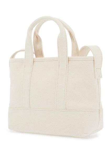 Small Kenzo Utility Denim Tote Bag  - White