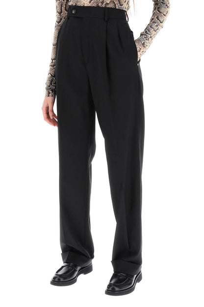 Ferito Loose Tailoring Pants  - Black