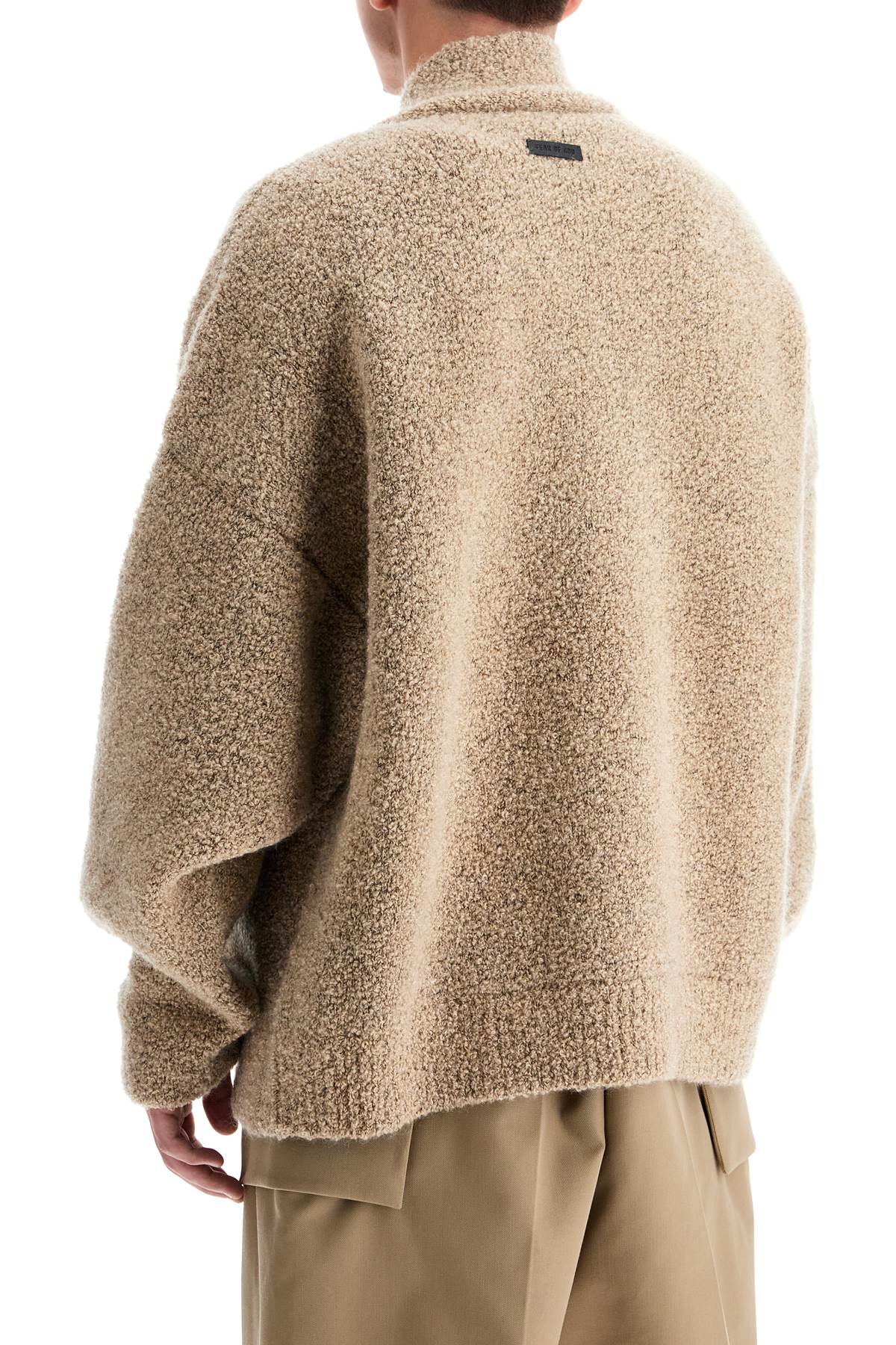 Oversized Boucl  - Beige