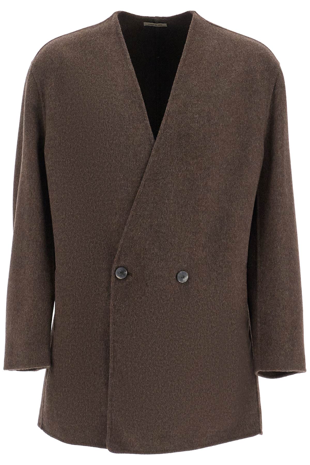 Blazer Without Lapels  - Brown