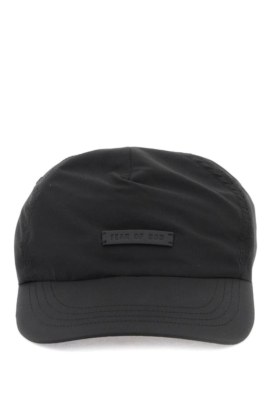 Nylon Baseball Cap For Sport  - Black