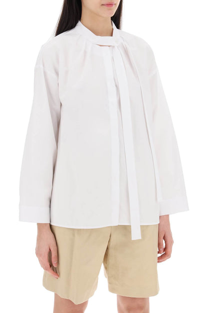 Filippa Blouse With Bow  - White