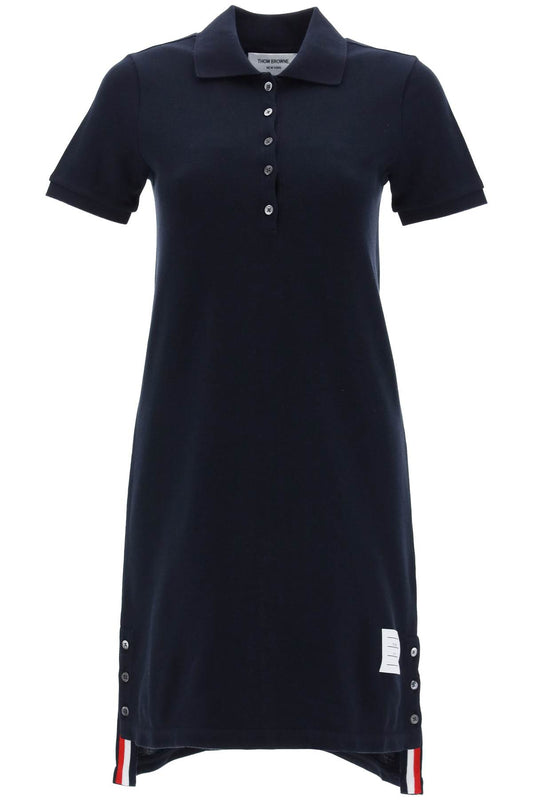 Rwb Striped Polo Dress With Band  - Blue