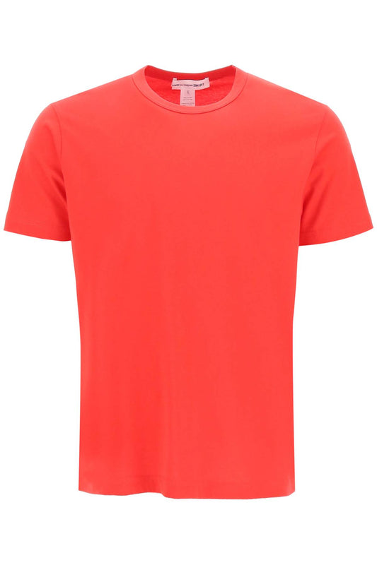 Cotton Crewneck T-shirt  - Red