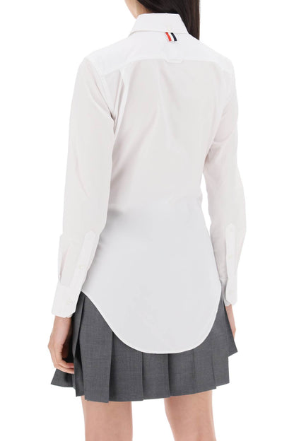 Fitted Shirt In Poplin  - White