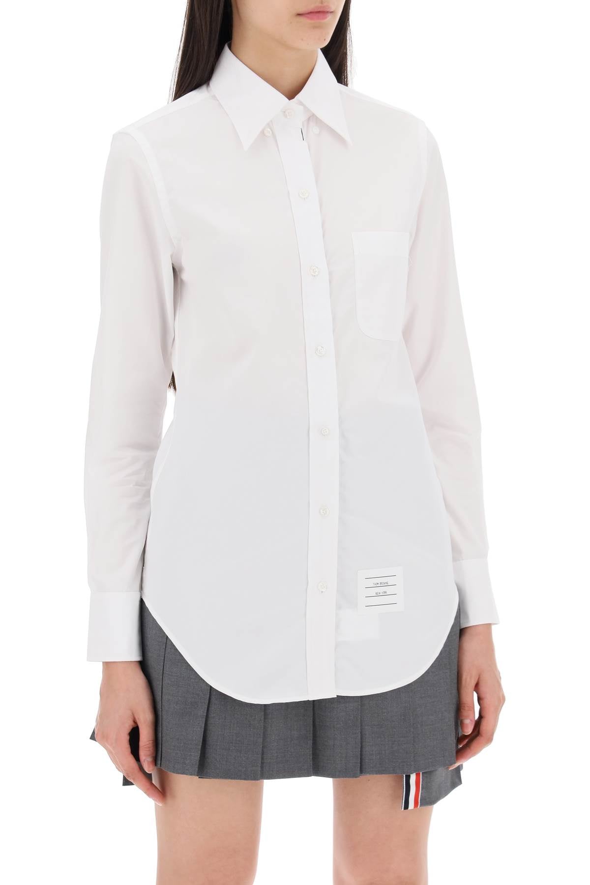 Fitted Shirt In Poplin  - White