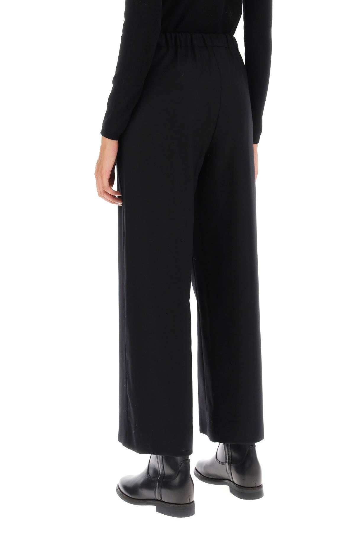 'floria' Cropped Pants  - Black