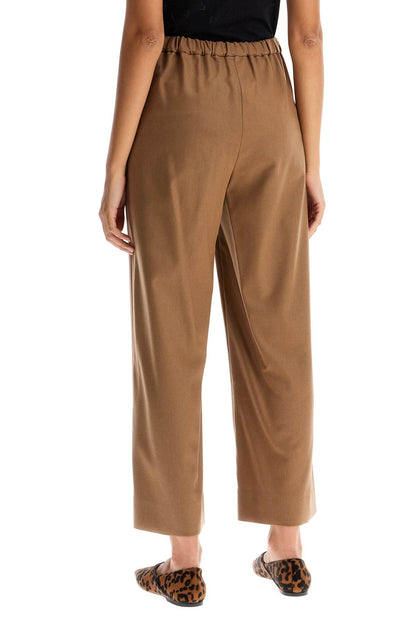 'floria' Cropped Pants  - Brown