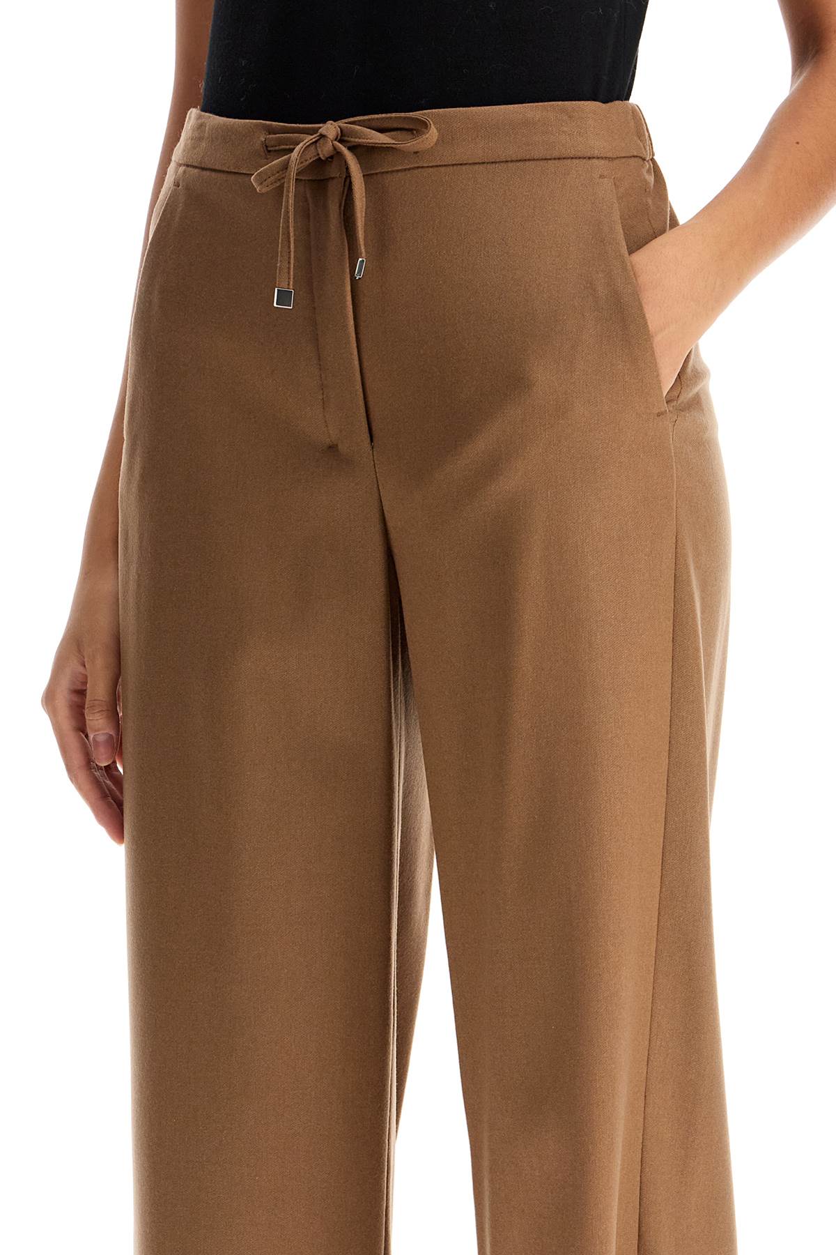 'floria' Cropped Pants  - Brown