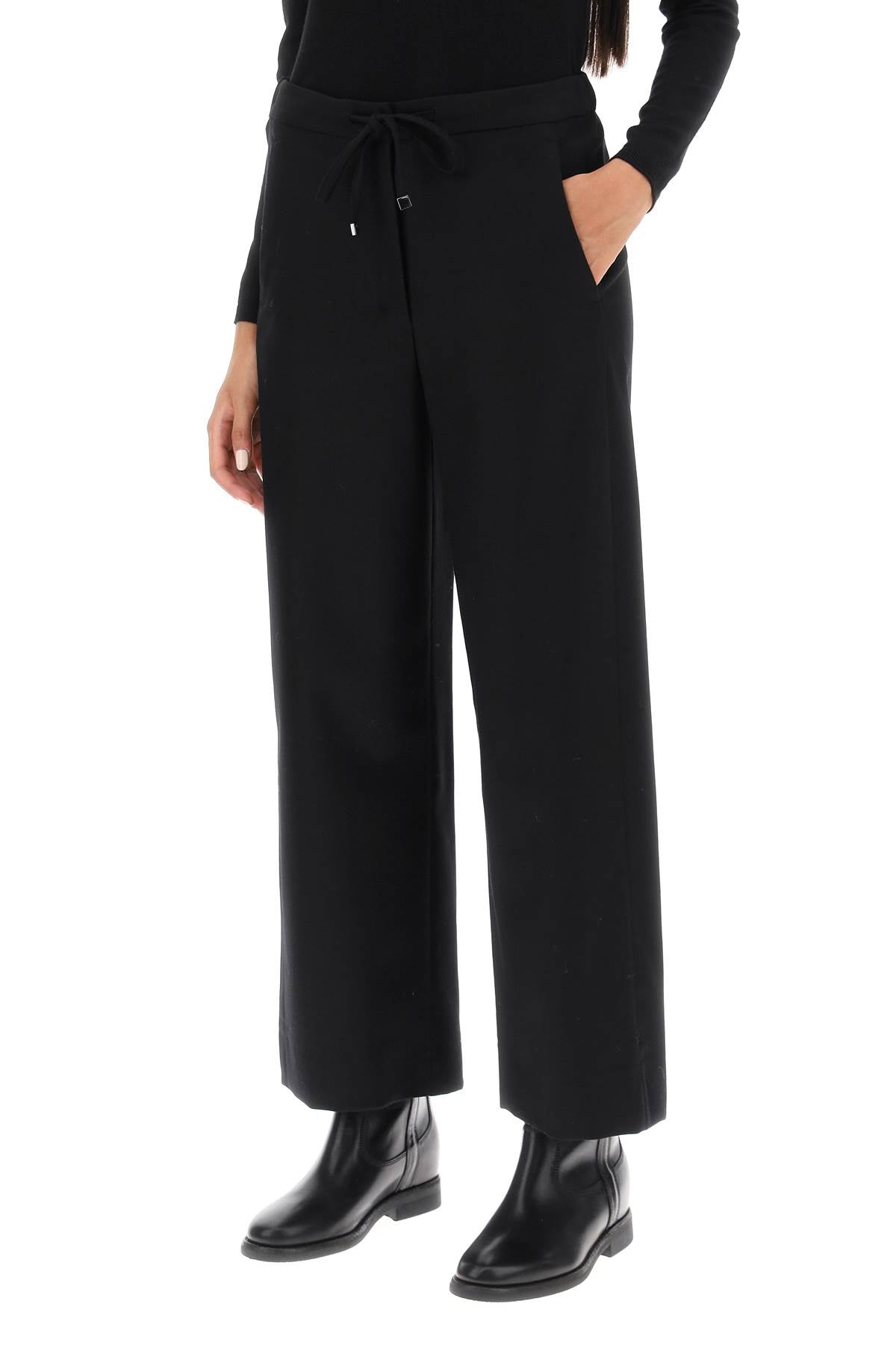 'floria' Cropped Pants  - Black