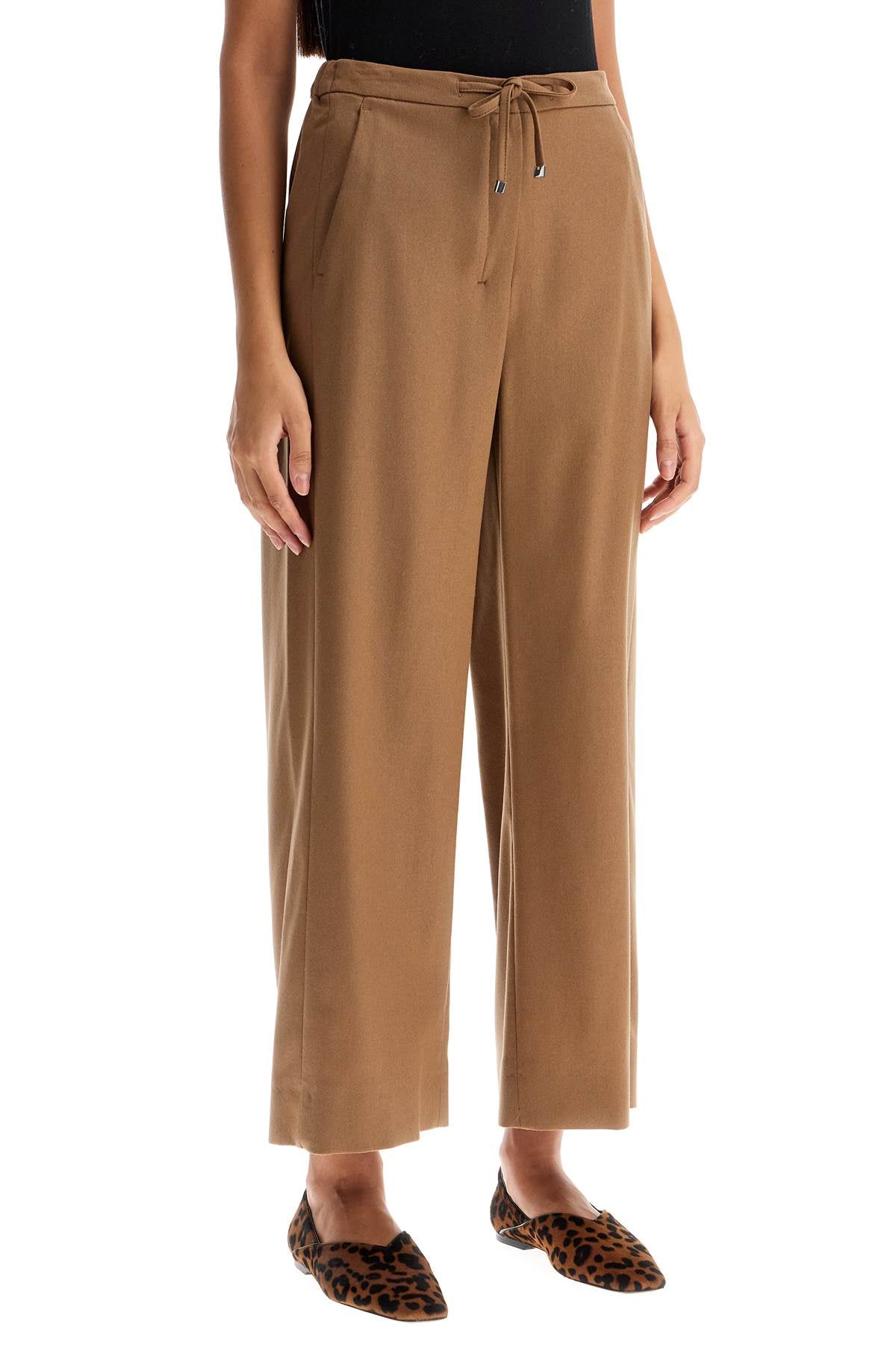 'floria' Cropped Pants  - Brown