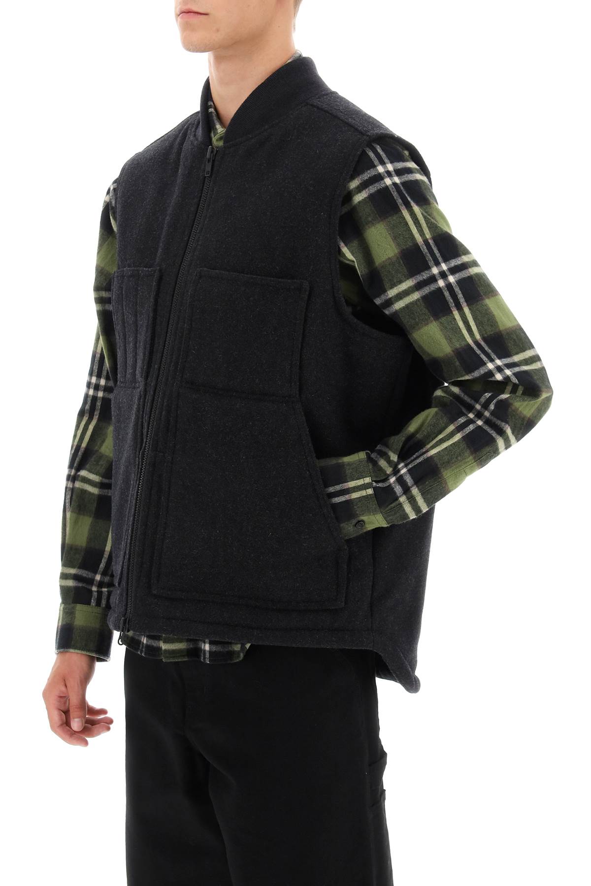 Mackinaw Wool Vest  - Grigio