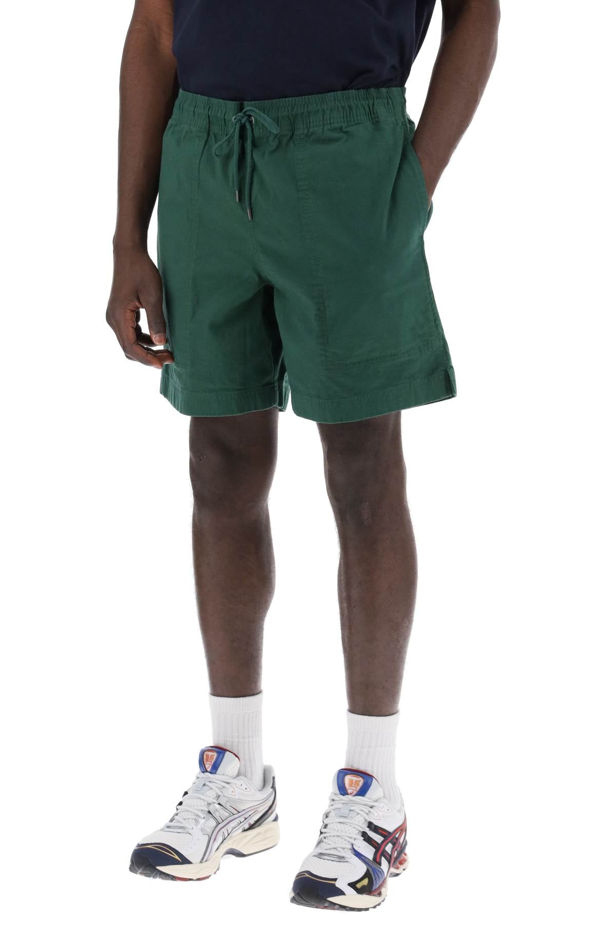 "mountain Pull On Bermuda Granite Shorts  - Green