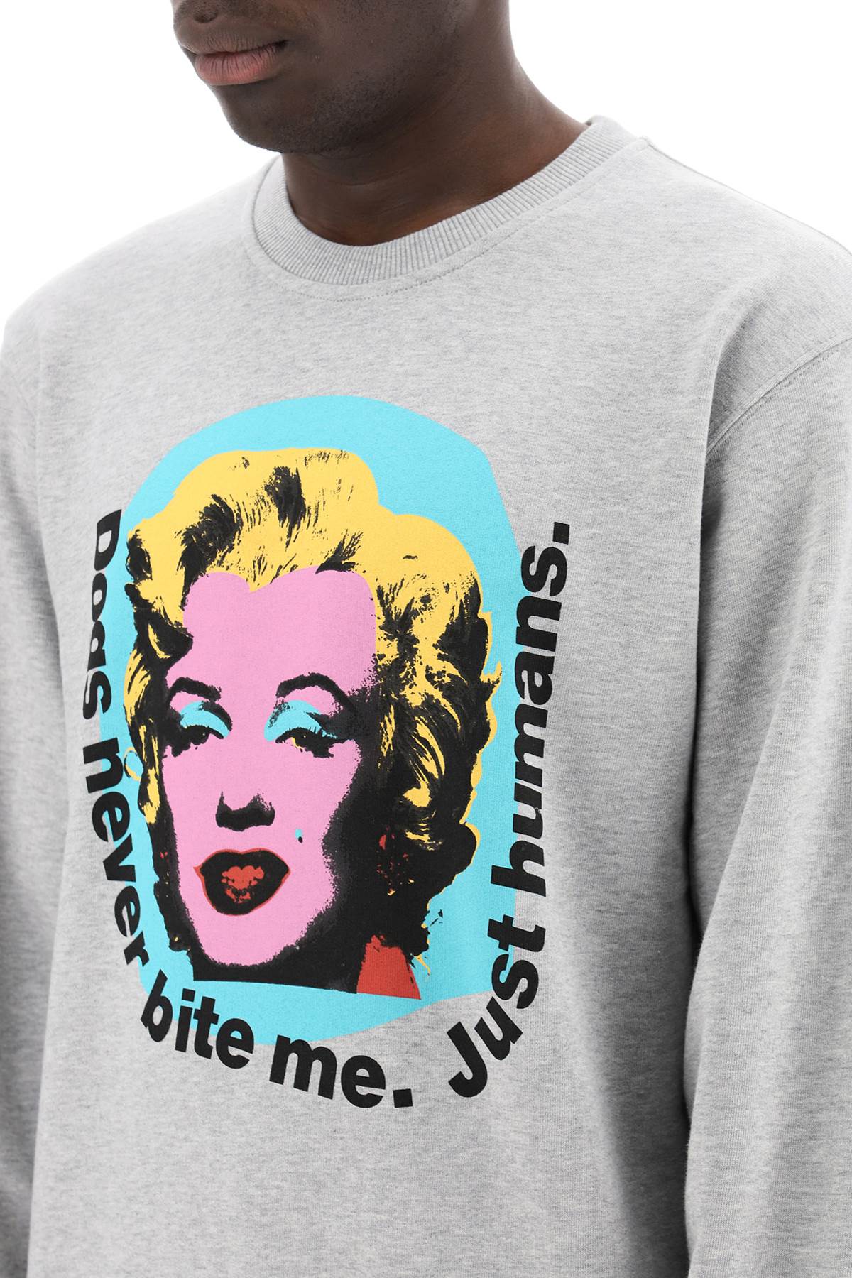 Marilyn Monroe Printed Sweatshirt  - Grey