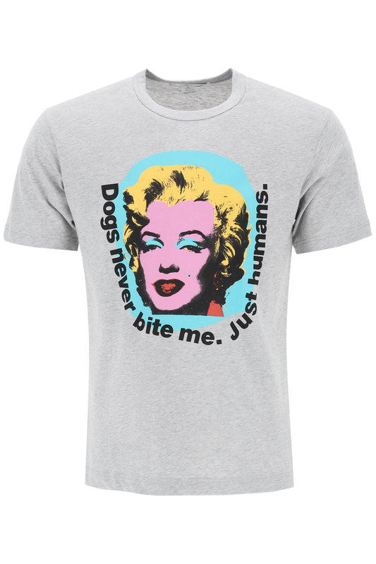 Marilyn Monroe Print T  - Grey