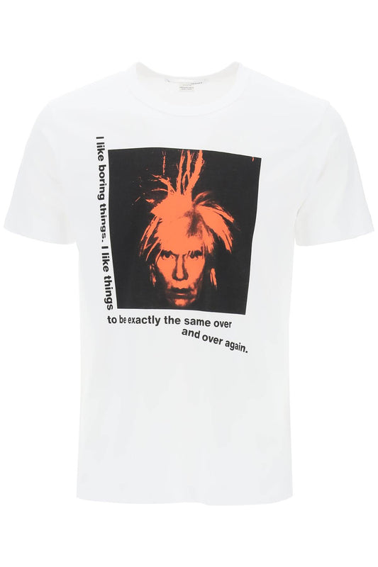 "andy Warhol Printed T-shirt  - White