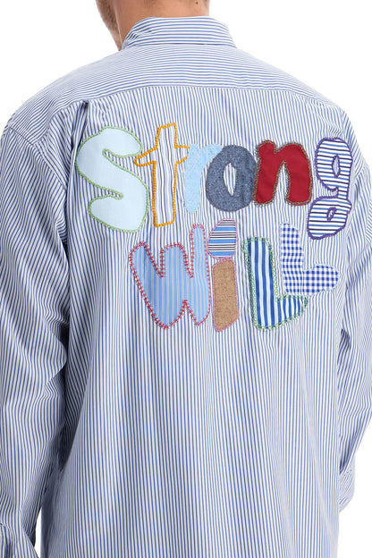 'strong Will' Striped  - Blue