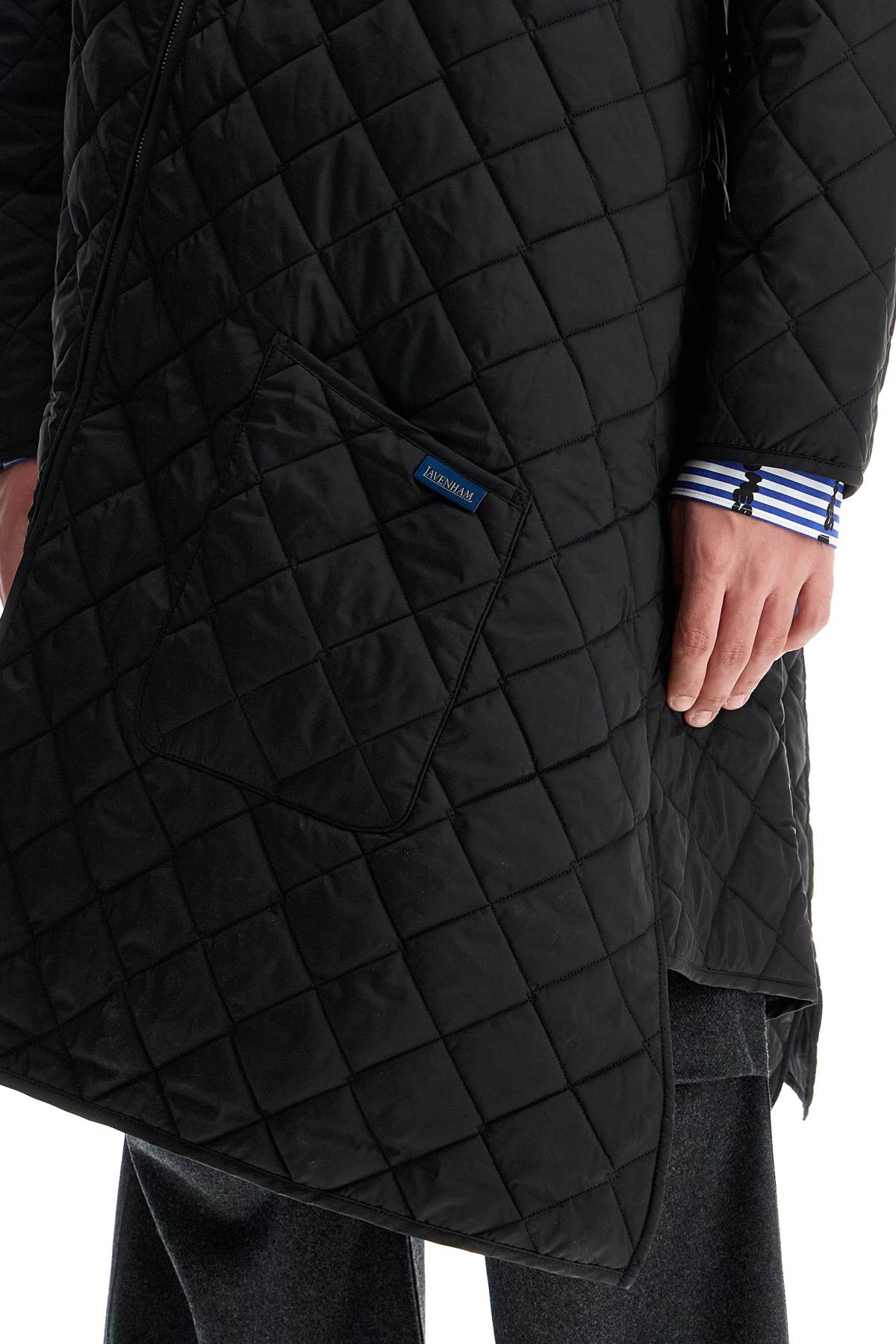 Quilted Asymmetrical  - Black