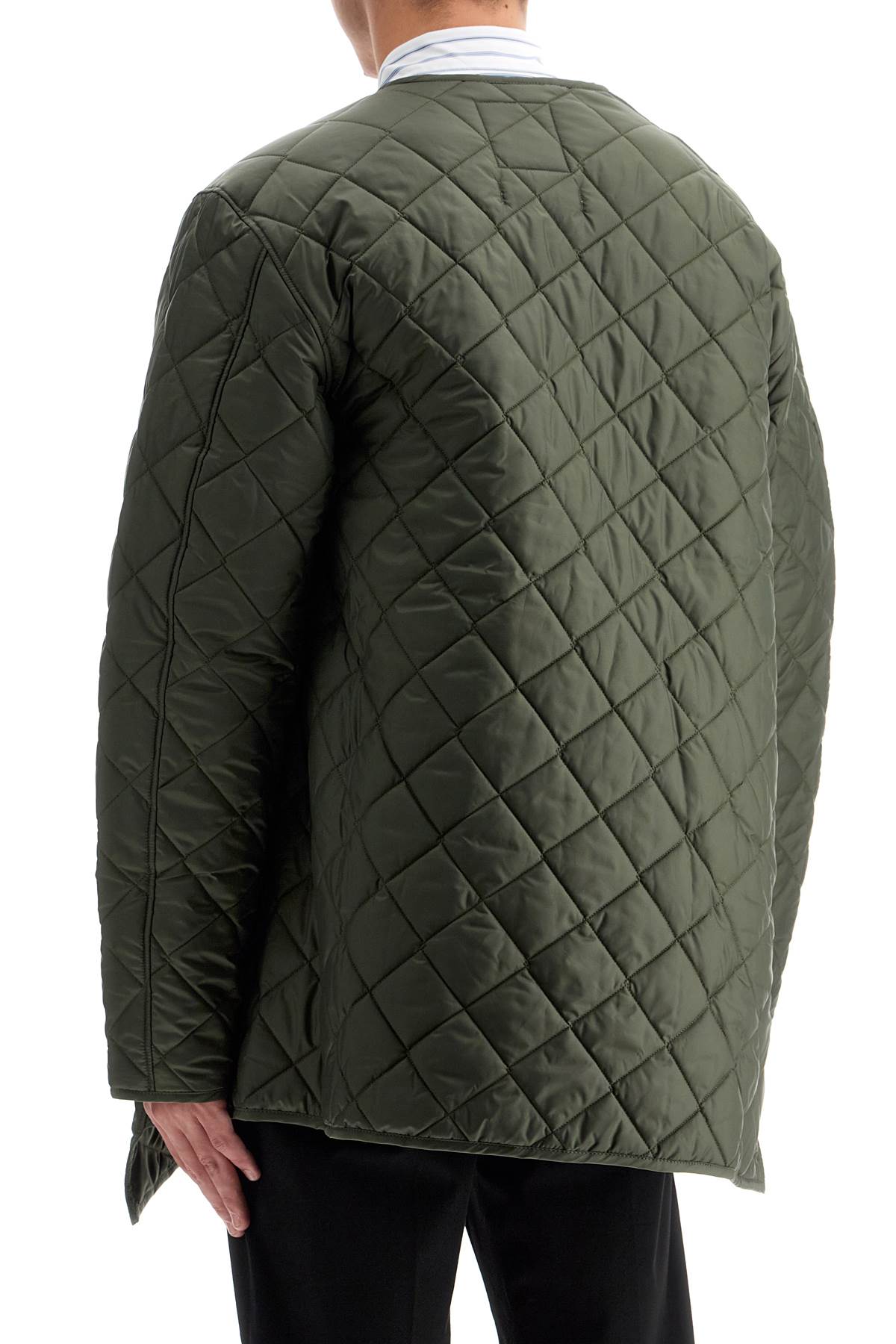 Asymmetric Quilted  - Khaki