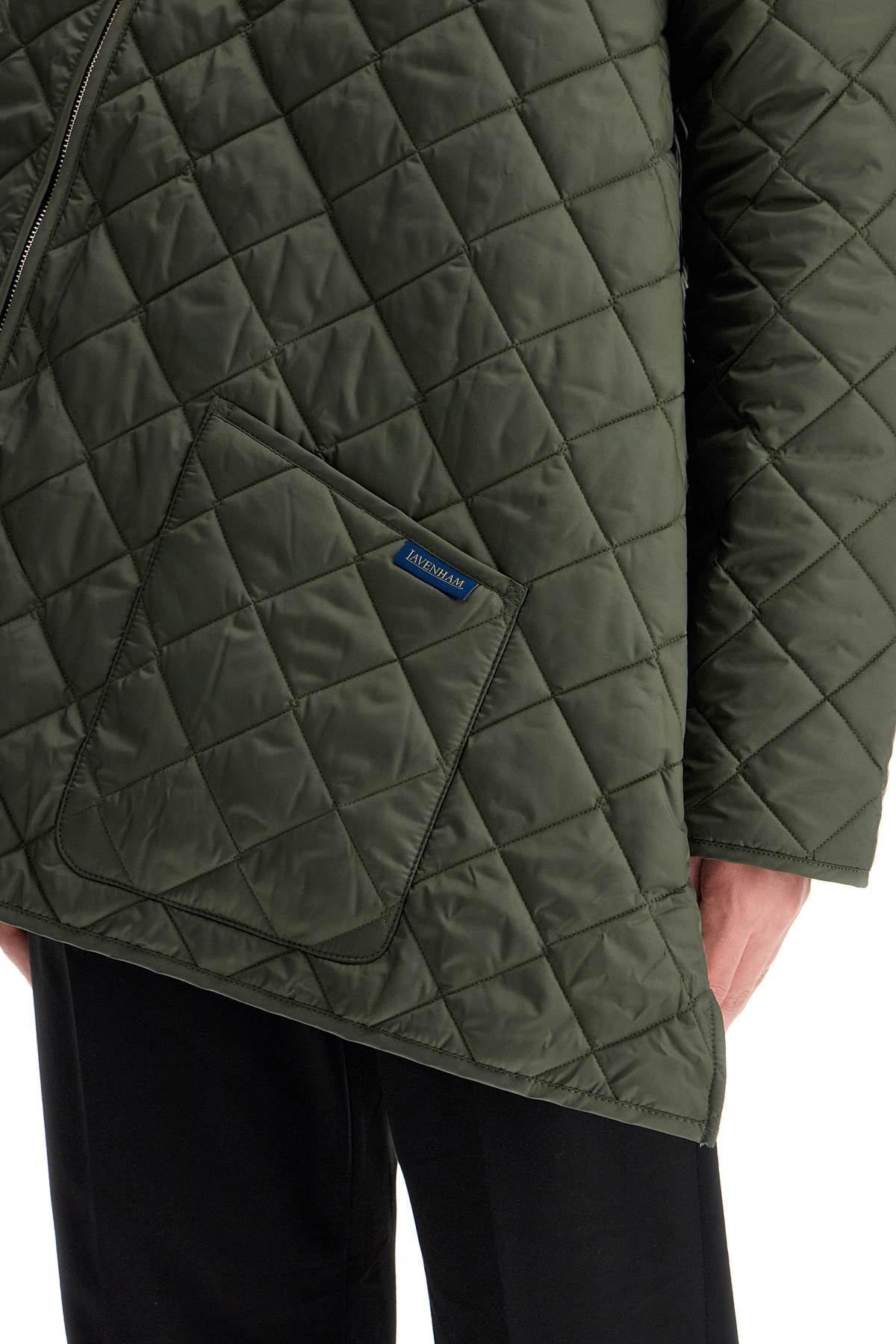 Asymmetric Quilted  - Khaki