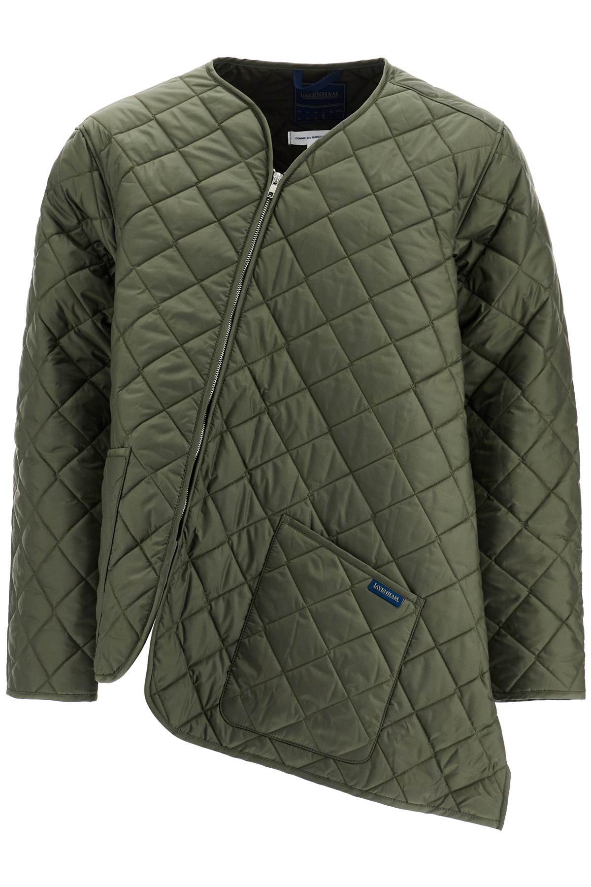 Asymmetric Quilted  - Khaki