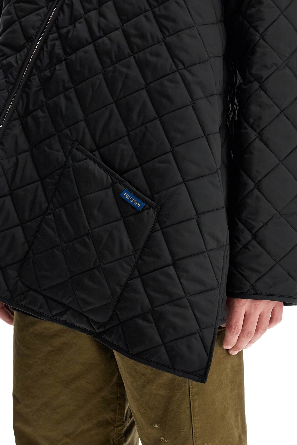 Asymmetric Quilted  - Black