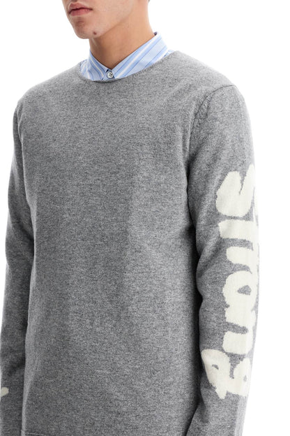 Wool Jacquard Pul  - Grey