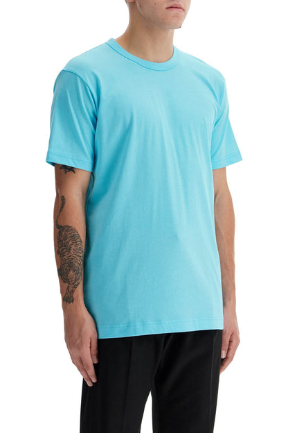 Cotton Crewneck T-shirt  - Light Blue