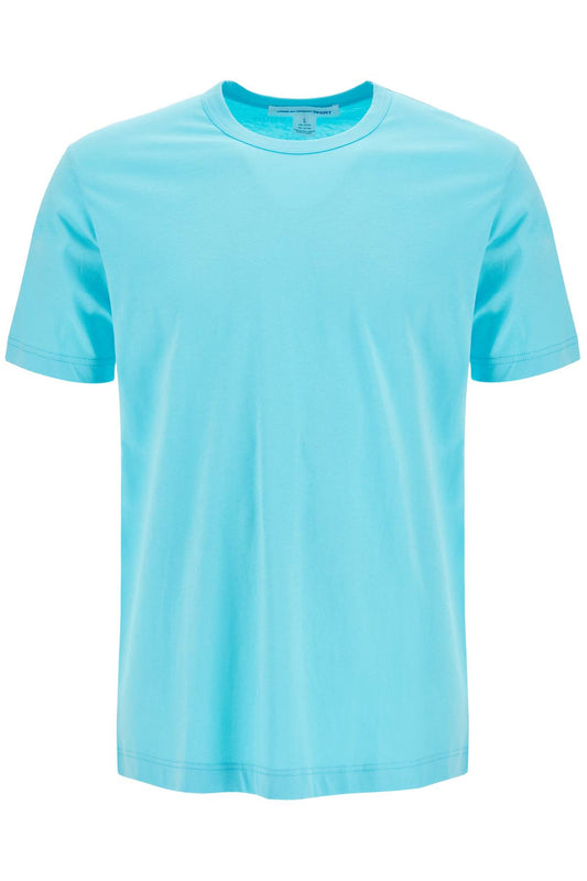 Cotton Crewneck T-shirt  - Light Blue