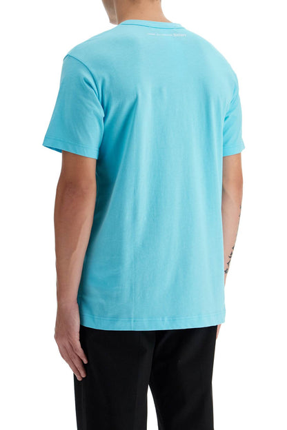 Cotton Crewneck T-shirt  - Light Blue