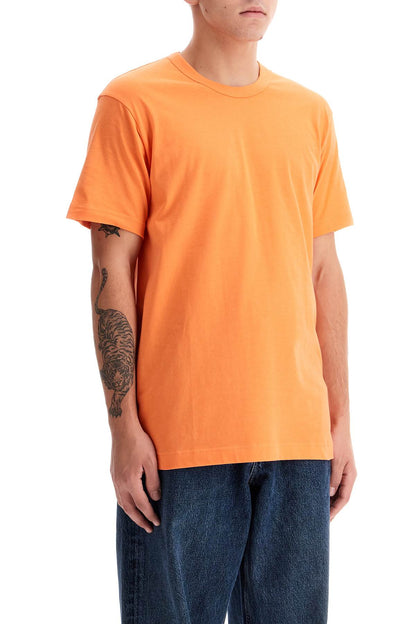 Cotton Crewneck T-shirt  - Orange