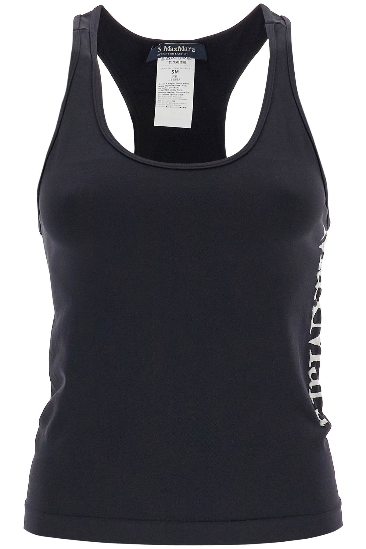 'fortuna' Sleeveless Top With  - Black