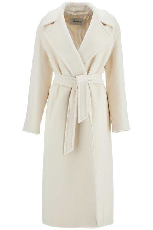 Alpaca, Wool And Cashmere Robe Coat  - White