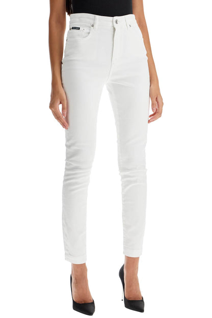 Stretch Denim Audrey Jeans In Italian Html  - White