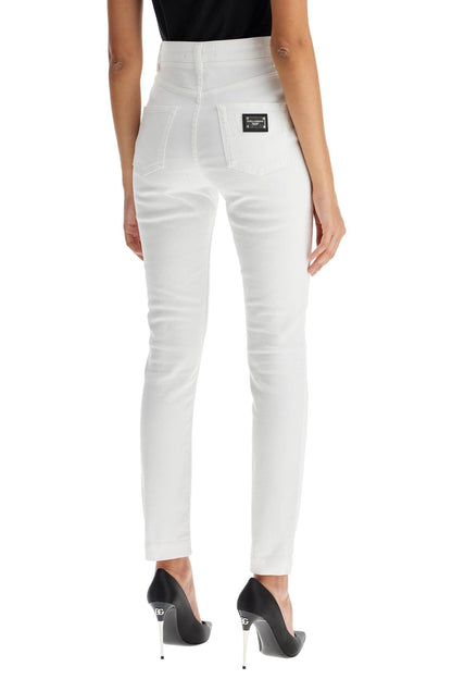 Stretch Denim Audrey Jeans In Italian Html  - White