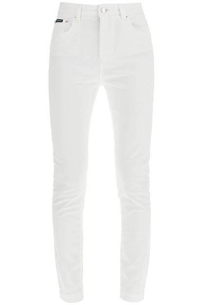 Stretch Denim Audrey Jeans In Italian Html  - White