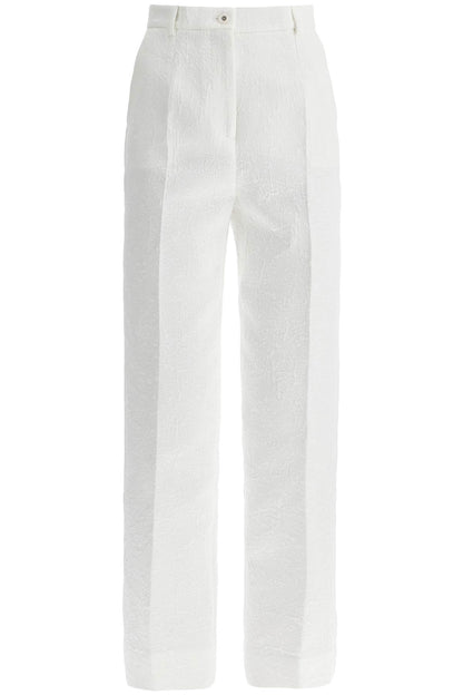 Brocade Cigarette Pants In Eight Words  - White