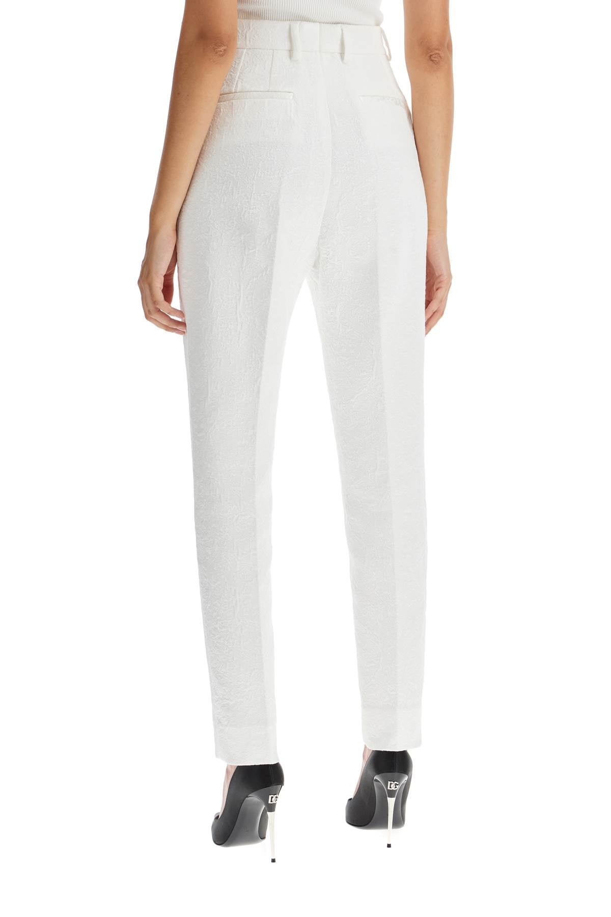 Brocade Cigarette Pants In Eight Words  - White