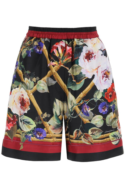 Rose Garden Pajama Shorts  - Multicolor