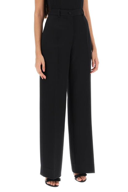 Wide Leg Tailoring Pants  - Nero