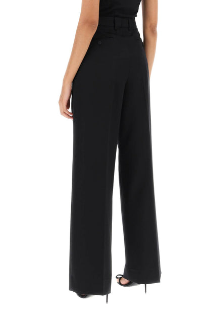 Wide Leg Tailoring Pants  - Nero