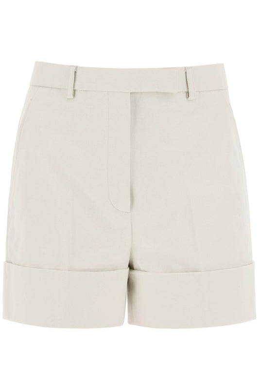 Shorts In Cotton Gabardine  - Beige