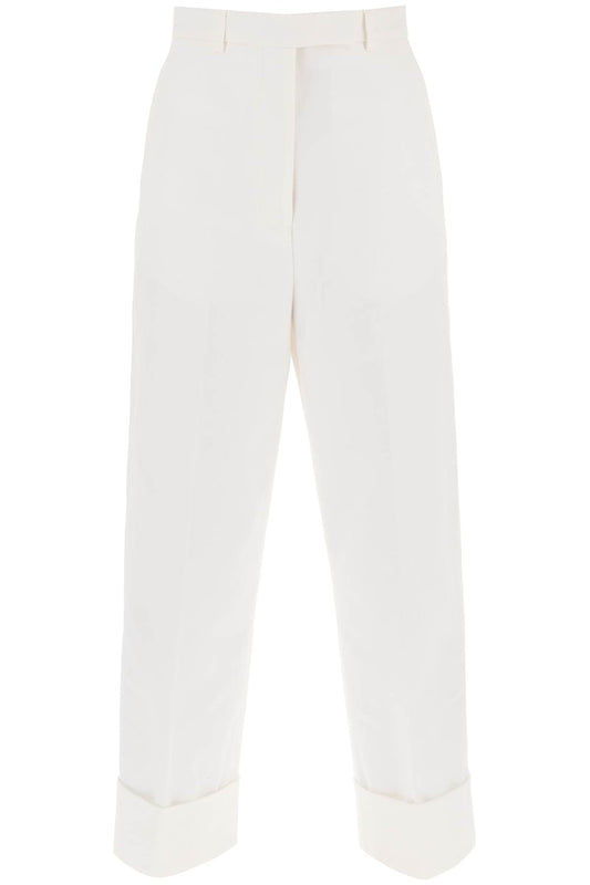 Cropped Wide Leg Jeans  - White