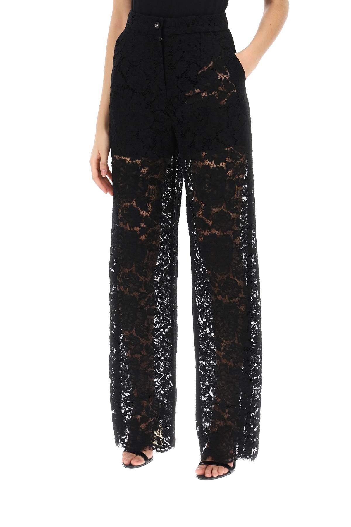 Lace Pants  - Black