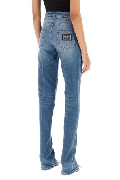 Low Rise Trumpet Jeans  - Blue