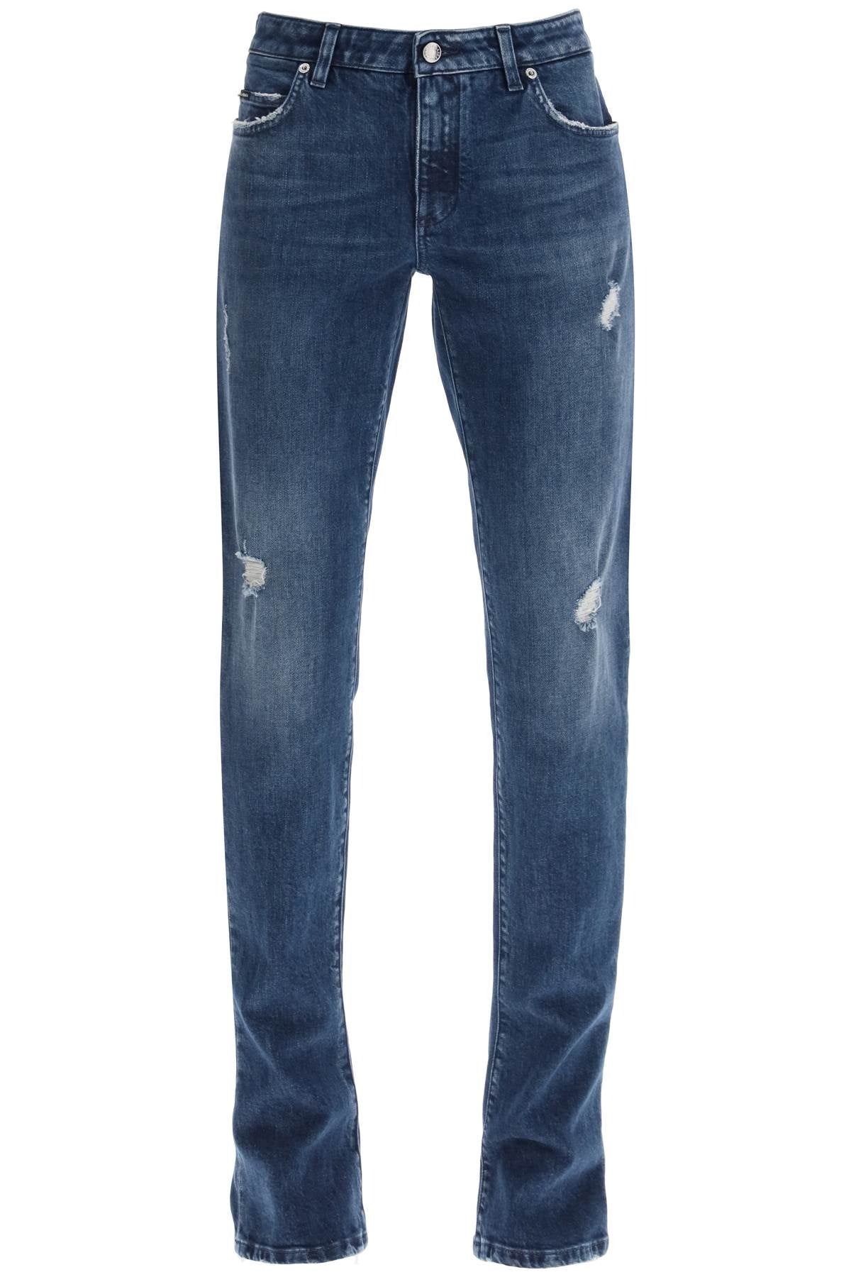 Low Rise Trumpet Jeans  - Blu